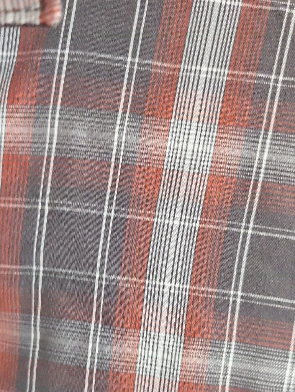 The North Face Men's Plaid Button-Down Shirt in Maroon and Gray